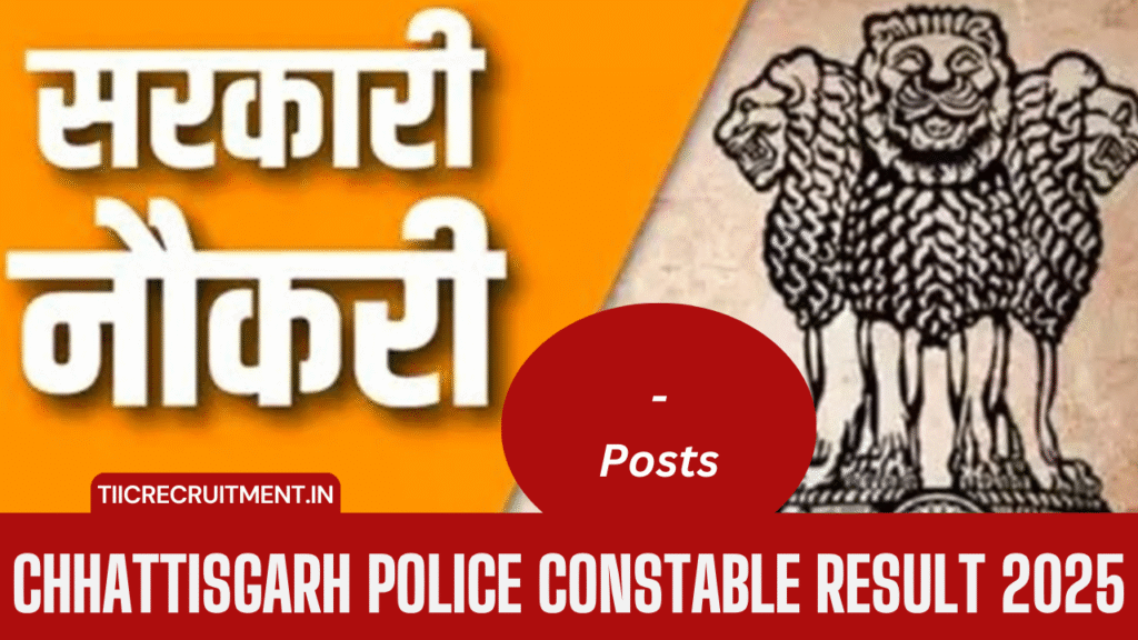Chhattisgarh Police Constable Result 2025