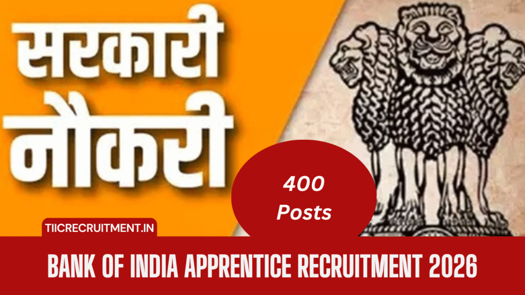 Bank of India Apprentice Recruitment 2026